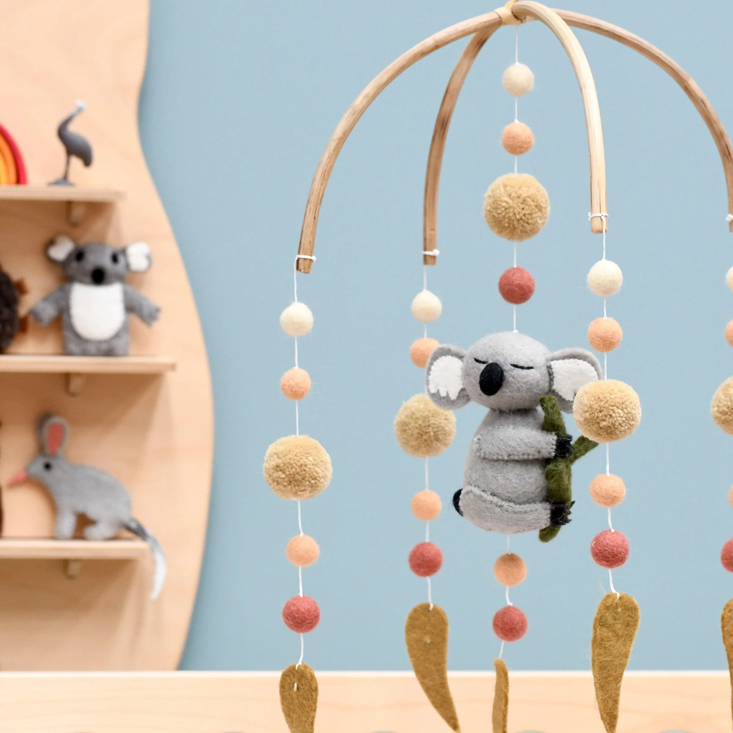Tara Treasures Baby Cot Mobile Sleeping Koala
