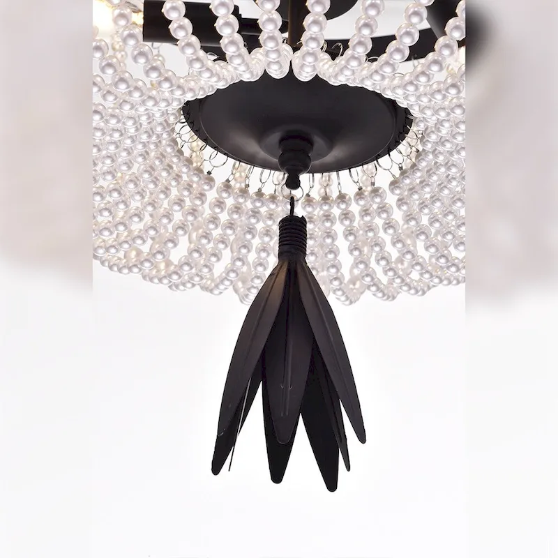 Cahrin 3-Light 16-Inch Pearl Bead Pendant