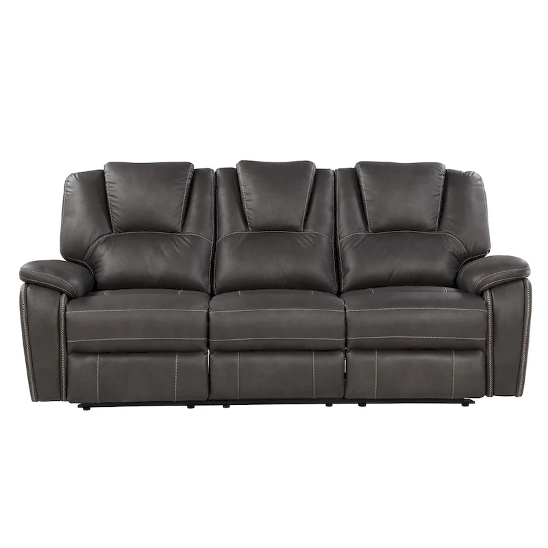 Steve Silver Kameryn Faux Leather Manual Reclining Sofa