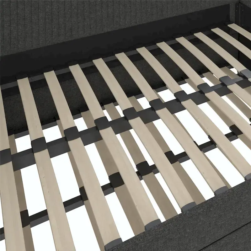 Daphne Upholstered Twin Daybed with Roll Out Trundle