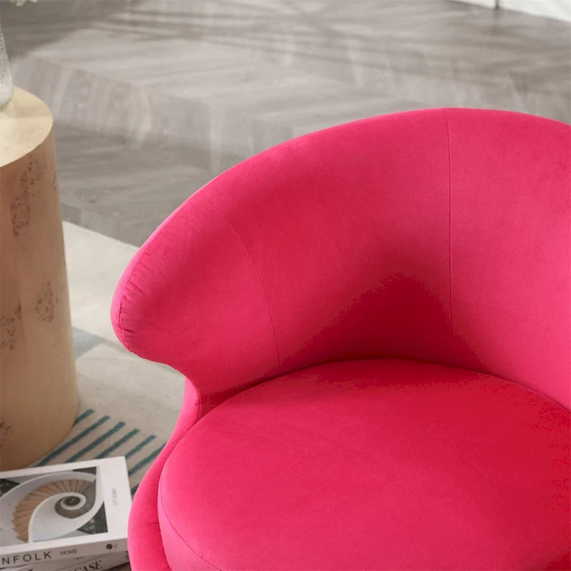 360 Degree Swivel Cuddle Barrel Accent Chairs, Round Armchairs