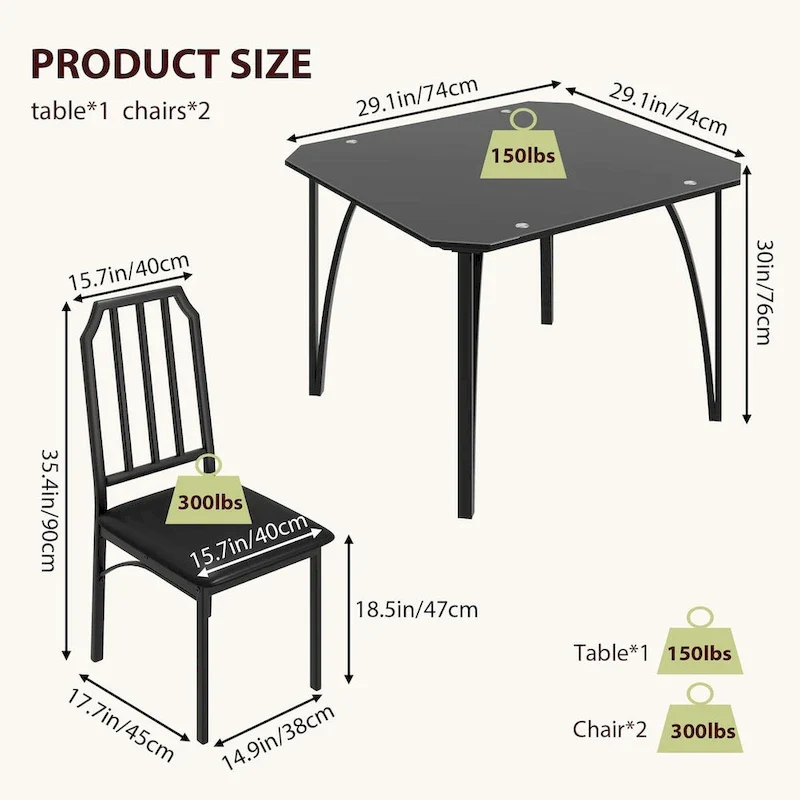 Dining Table Set for 2/4
