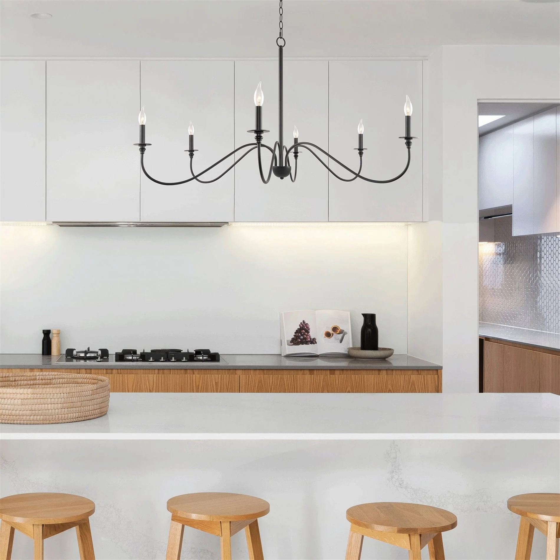 Archer 47 6-Light Large Modern Chandelier