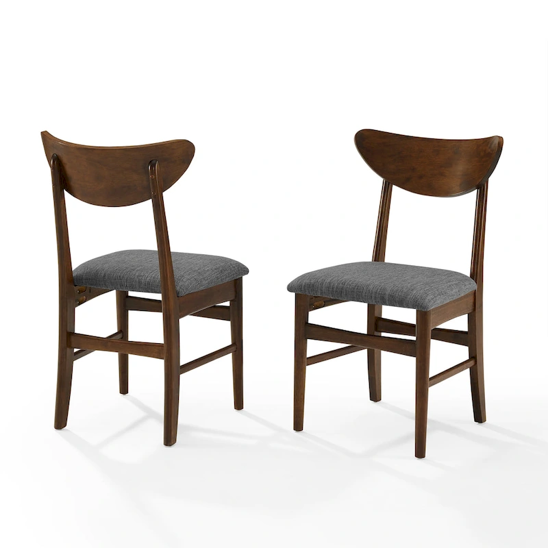 Crosley Landon 2Pc Wood Dining Chairs W/Upholstered Seat - 33.25 H x19.75 W x 19.75 D