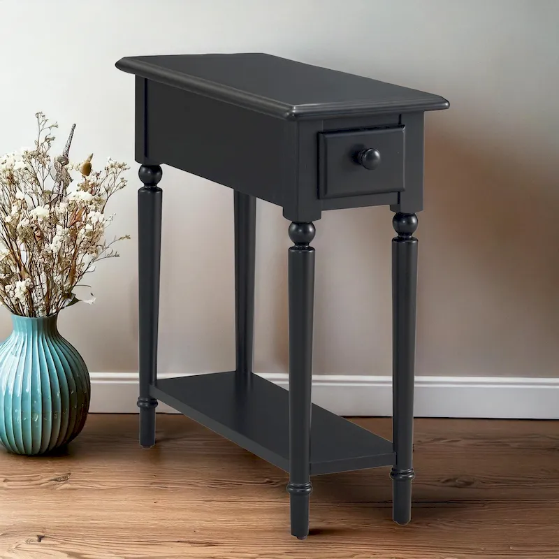 Coastal Chairside Wood Accent Table