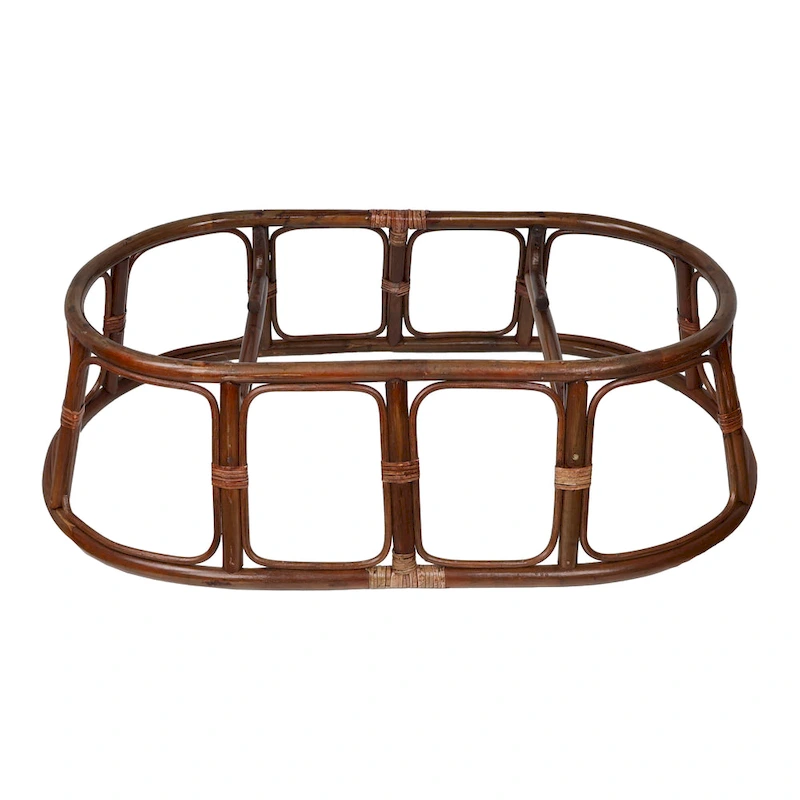 Bali Rattan Double Papasan Chair with Twill Cushion