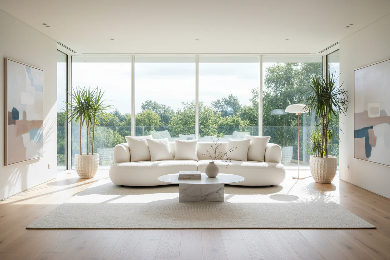 Mid Century Modern Sectional Curved Sofa Couch