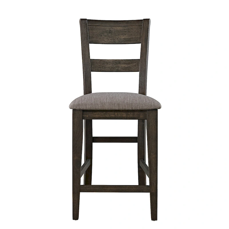 Double Bridge Dark Chestnut 6 Piece Gathering Table Set