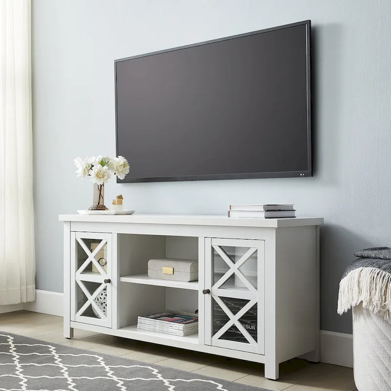 47 Inch TV Stand with Storage Cabinets