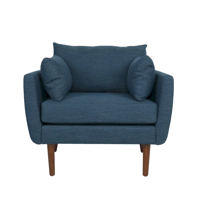 Gould Upholstered Club Chair with Accent Pillows by Christopher Knight Home