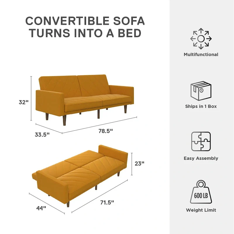 Avenue Greene Marci Linen Futon