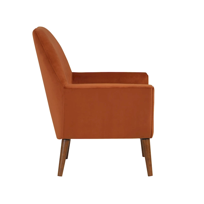 Mid-Century Velvet Arm Chair
