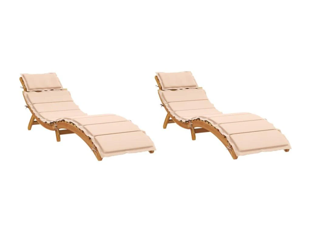 Chaises Longues Avec - Beige