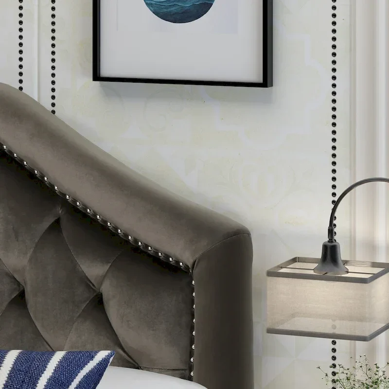 Killian Glam Velvet Full/Queen Headboard by