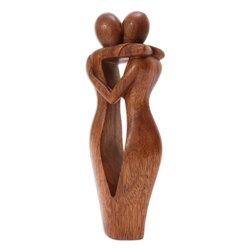 Novica Handmade Magic Moment Wood Statuette