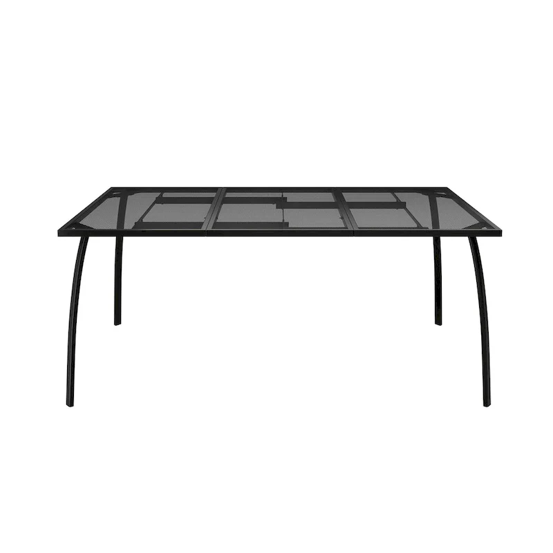 Rectangular iron mesh table, 65 x31.5