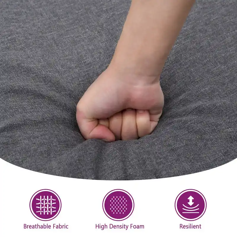 vidaXL 2-Seater Sofa Dark Gray 55.1 Fabric - 62.2 x 30.3 x 31.5