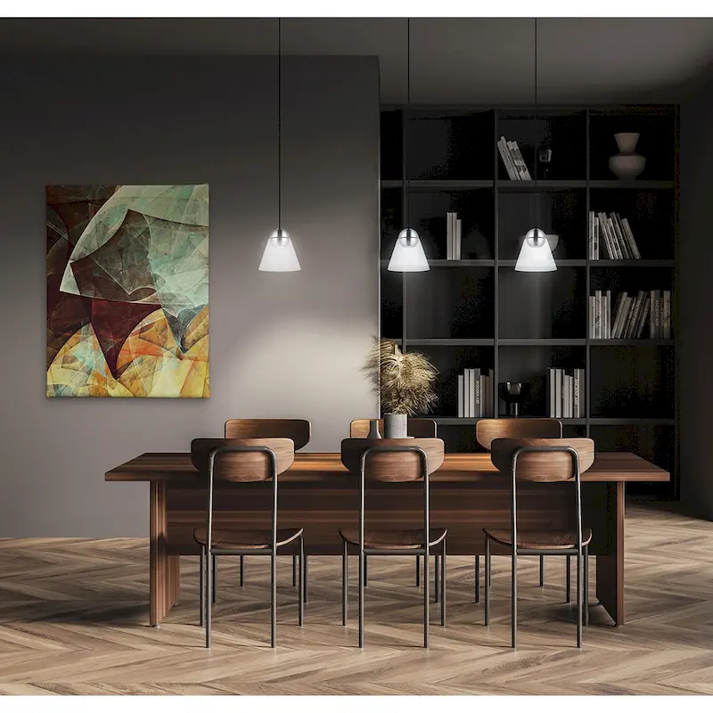 Cerasella - 1-Light Mini Pendant - Matte Nickel Finish - Clear Glass Shade