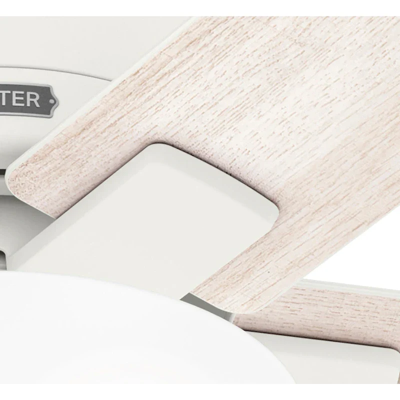 Hunter 44  Fitzgerald Low Profile Ceiling Fan with LED Light Kit and Pull Chain