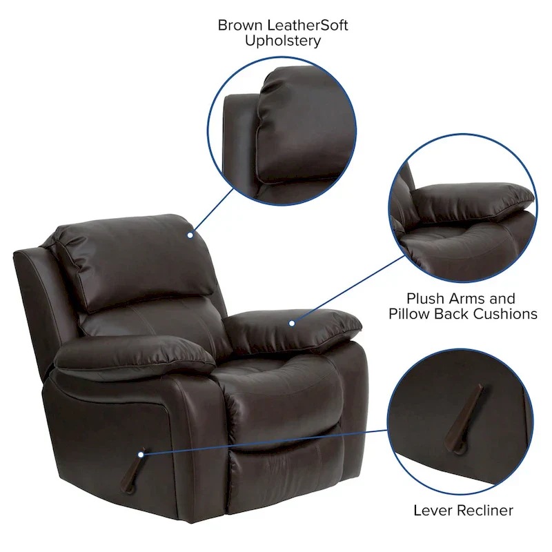 LeatherSoft Rocker Recliner
