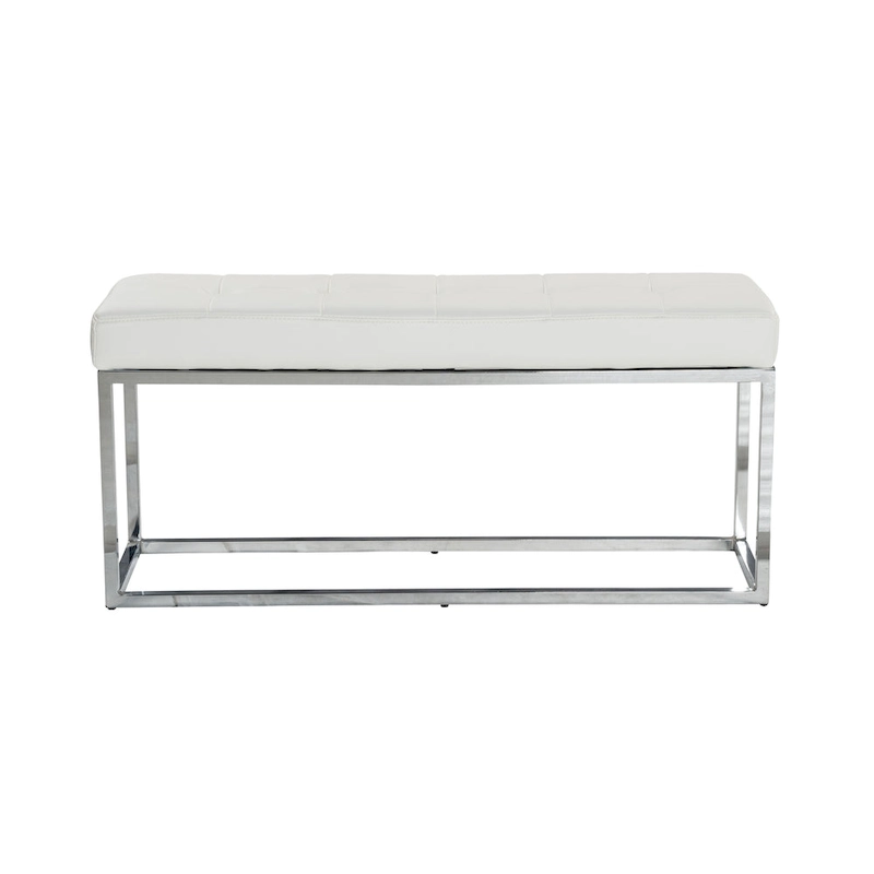 Reign Tufted PU Metal Bench