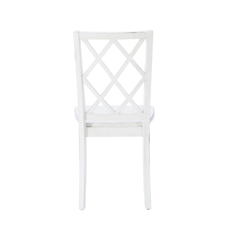 Harrow 5-piece White Farmhouse Dining Set