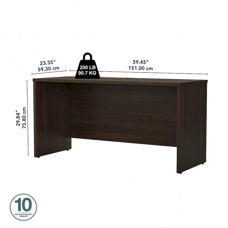 Studio C 60W x 24D Credenza Desk by Bush Business Furniture