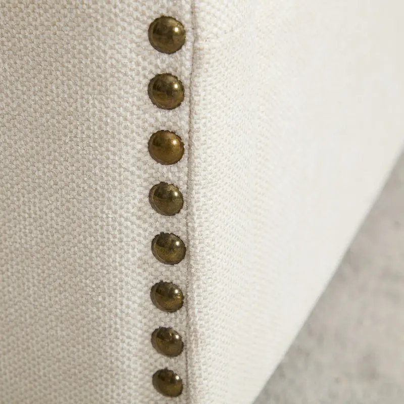 Cream White Modern 30.3 Accent Chair with USB