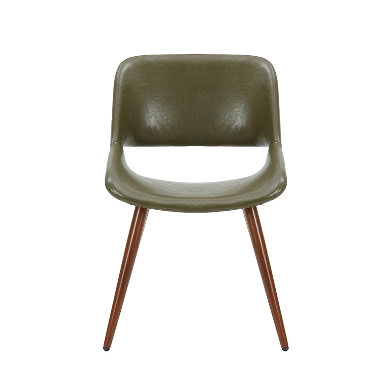 Carson Carrington Langa Faux Leather Mid-Century Dining Chair with Metal Legs