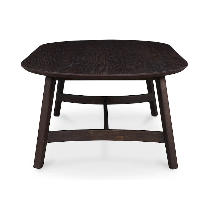 Aurelle Home Tyier Mid-Century Modern Solid Oak Coffee Table - 54 W x 17 H x 28 D