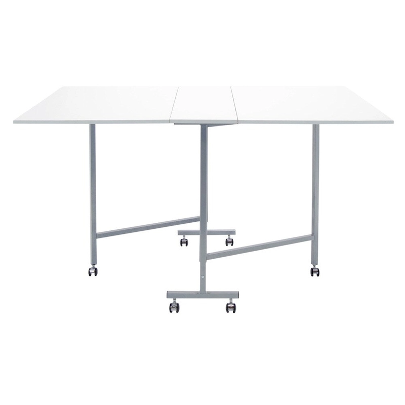 Studio Designs White Powder-coated Craft and Cutting Sewing Machine Table
