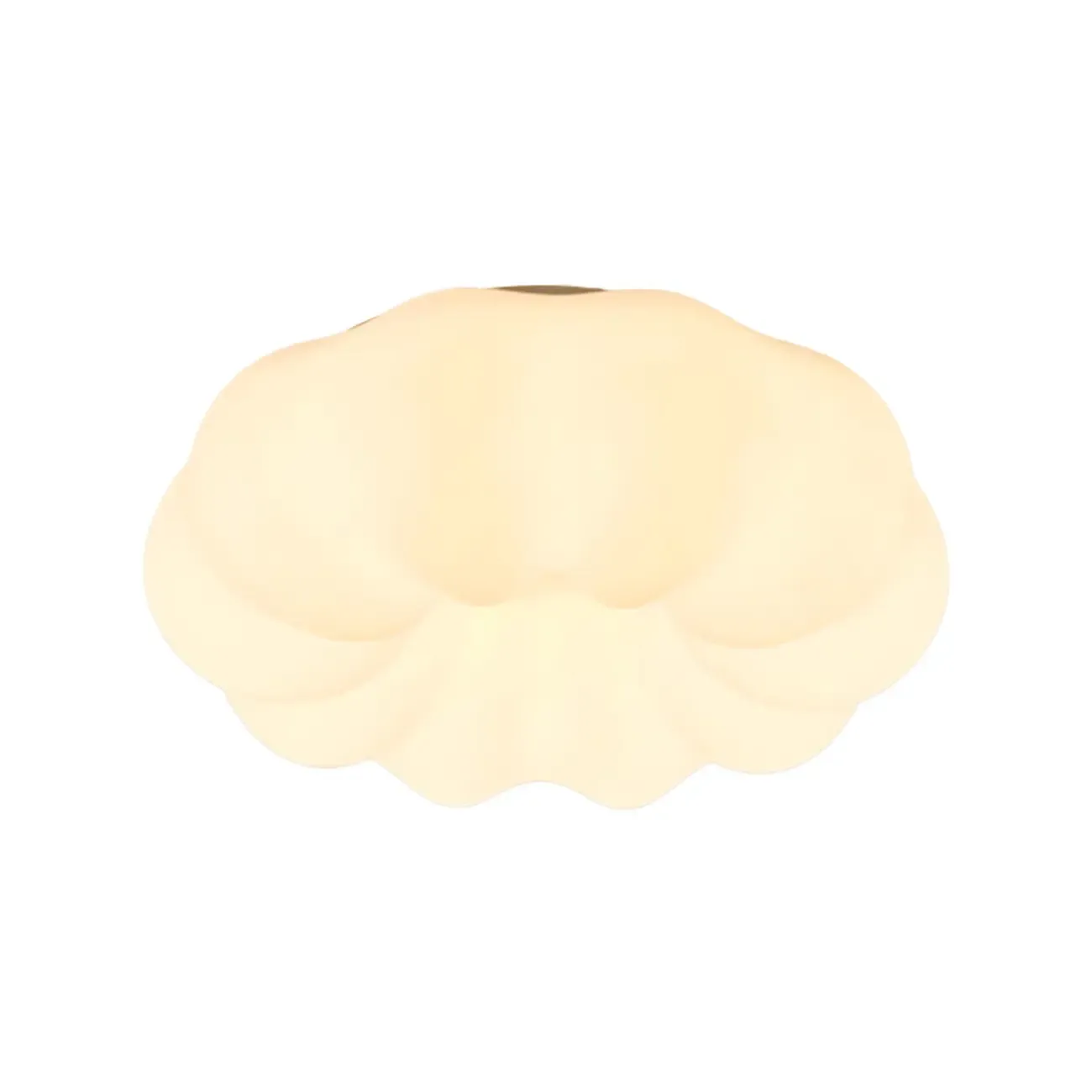 Modern White Geometric LED Dimmable Flush Mount Ceiling Light