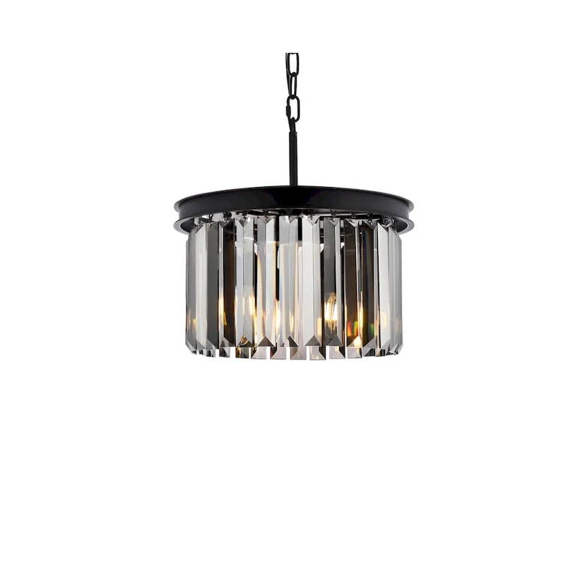 Royce Edge 3-Light Matte Black Pendant