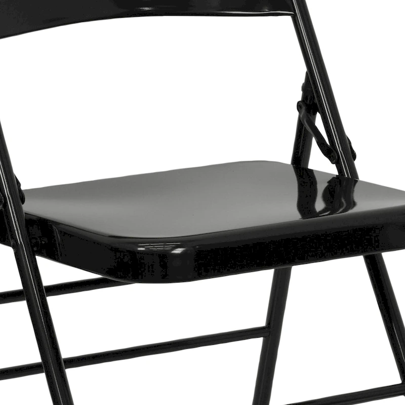 4 Pack Triple Braced & Double Hinged Metal Folding Chair