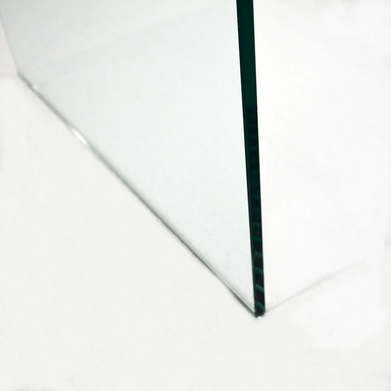Glass Console Table, Transparent Tempered Glass Console Table