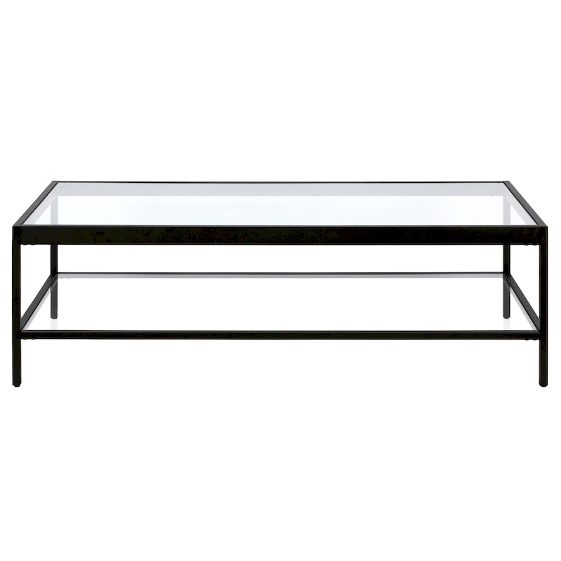 Alexis Metal and Glass Coffee Table