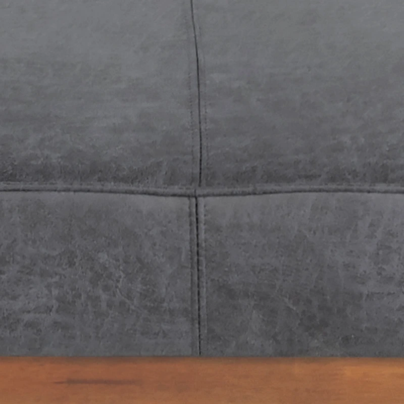 Hillman Modern Microfiber Cocktail Ottoman with Wood Frame by Christopher Knight Home