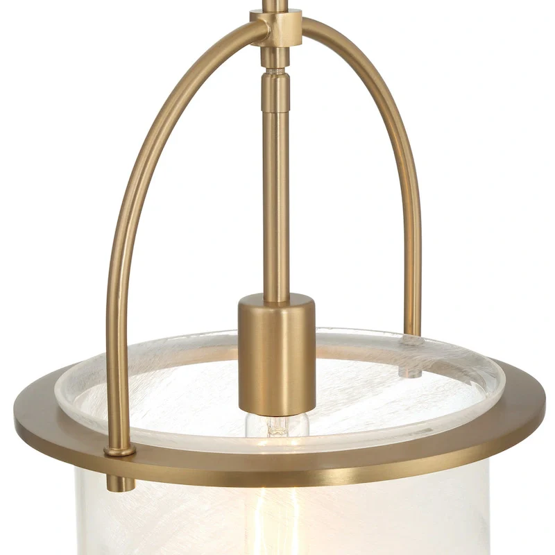 Beatrice Handmade Marbleized Glass and Metal Ceiling Light - 10.1 L x 10.1 W x 17.6 H