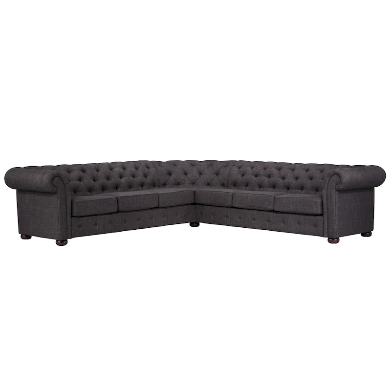 Knightsbridge Chesterfield L-shaped Sectional by iNSPIRE Q Artisan