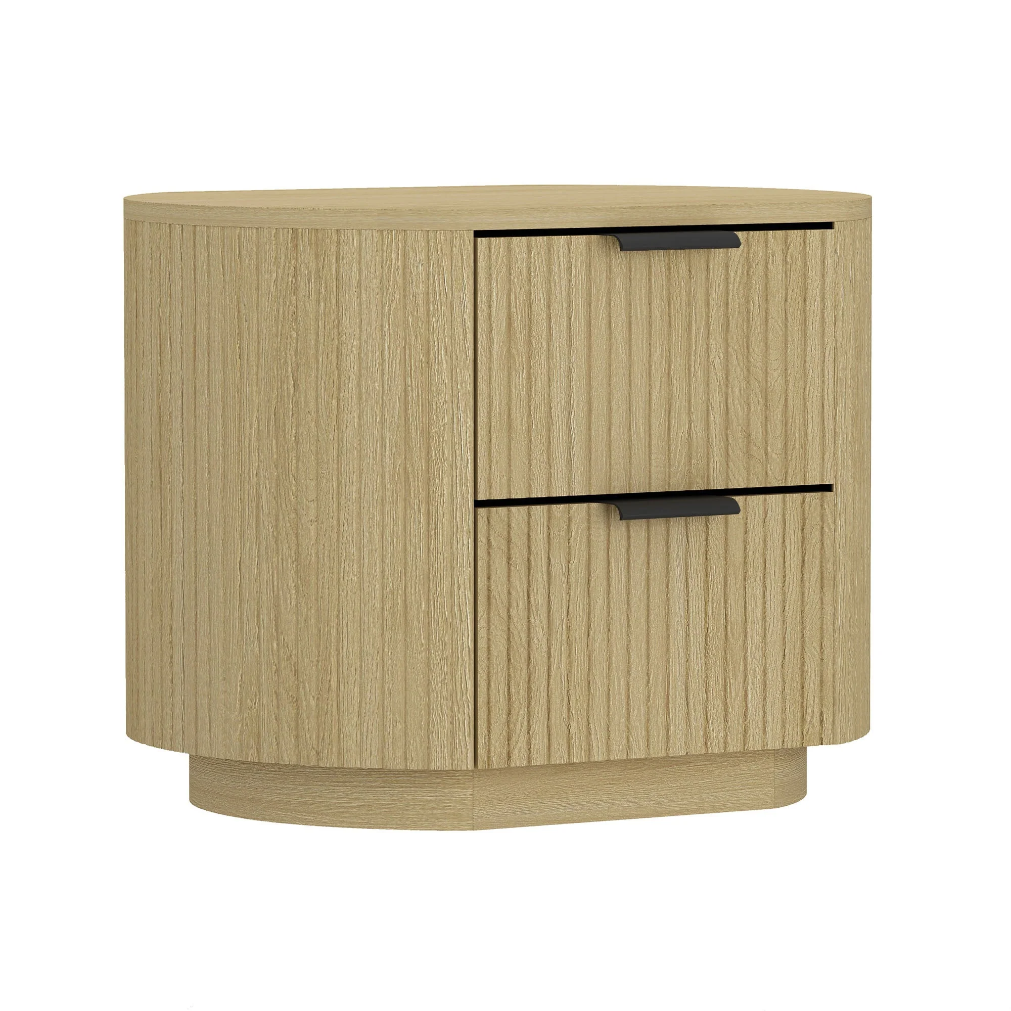 Olivia Fluted 27' 2-Drawer Nightstand