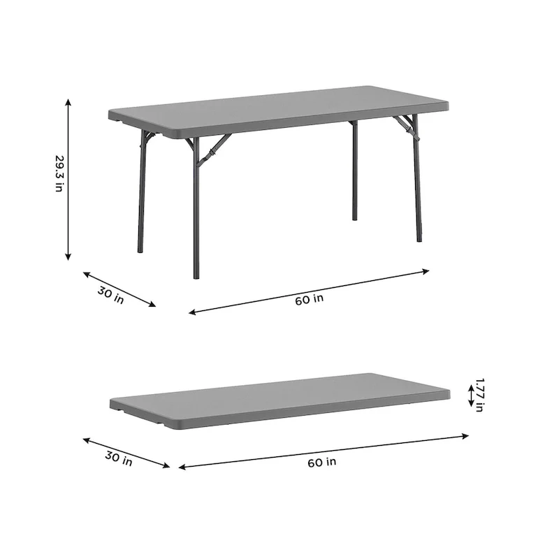Classic Commercial Blow Mold Folding Table