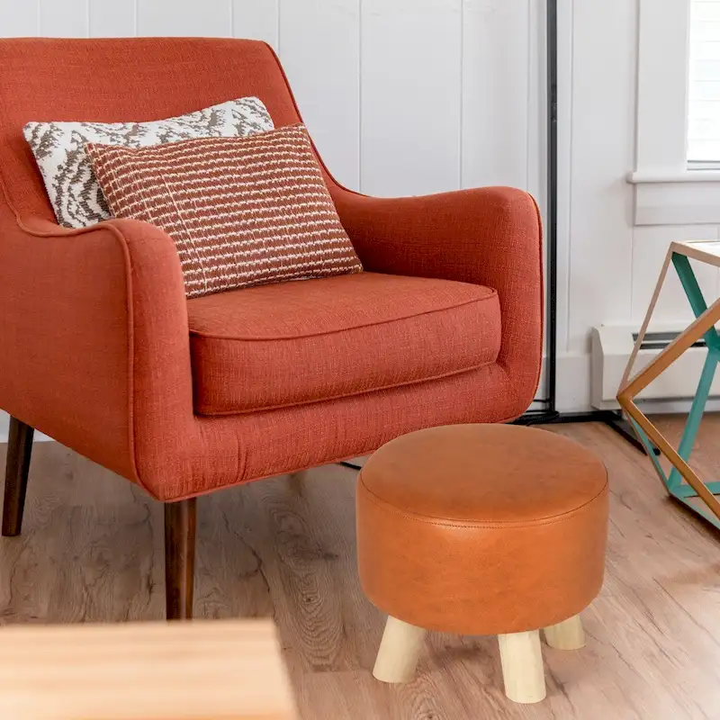 Adeco Foot Rest Ottoman Pet Stool