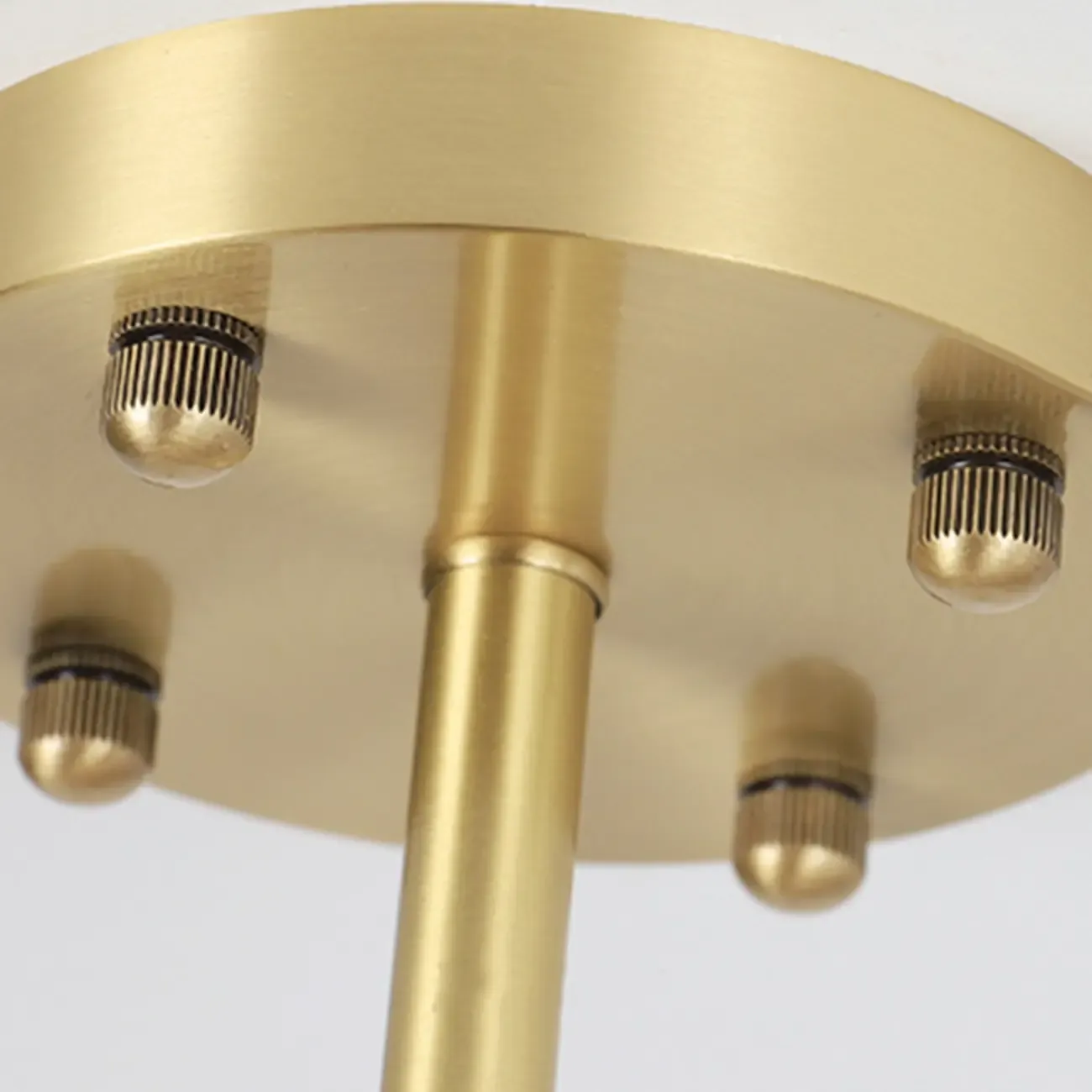 Flower Shaped Modern Gold Semi-Flush Ceiling Light with 3-Light