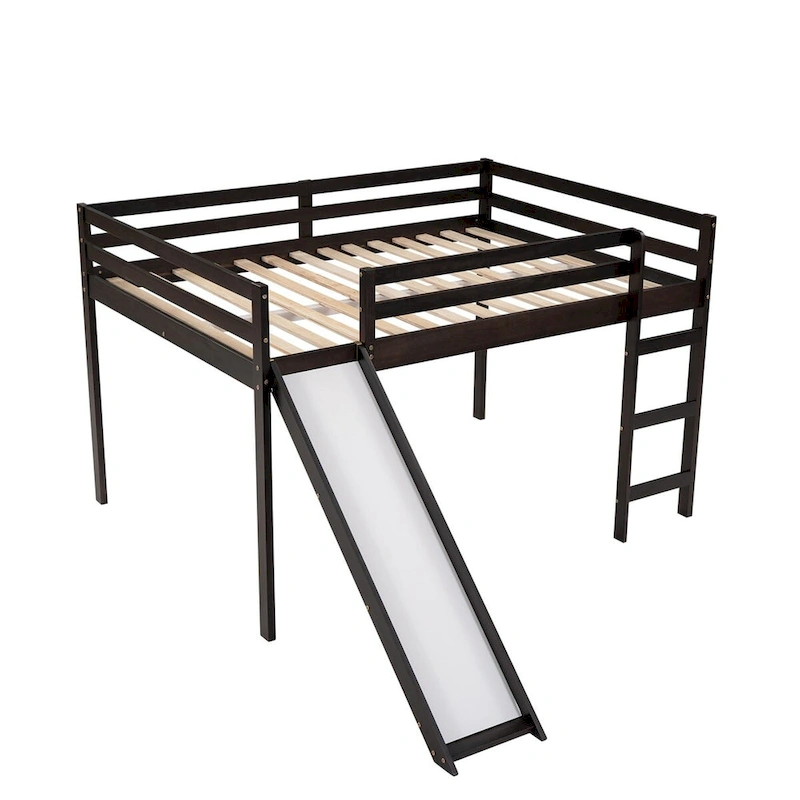 Merax Full Loft Bed with Slide