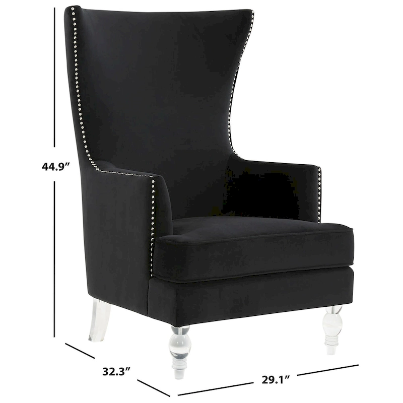 SAFAVIEH Couture Cath Modern Wingback Chair - 29Wx32Dx45H
