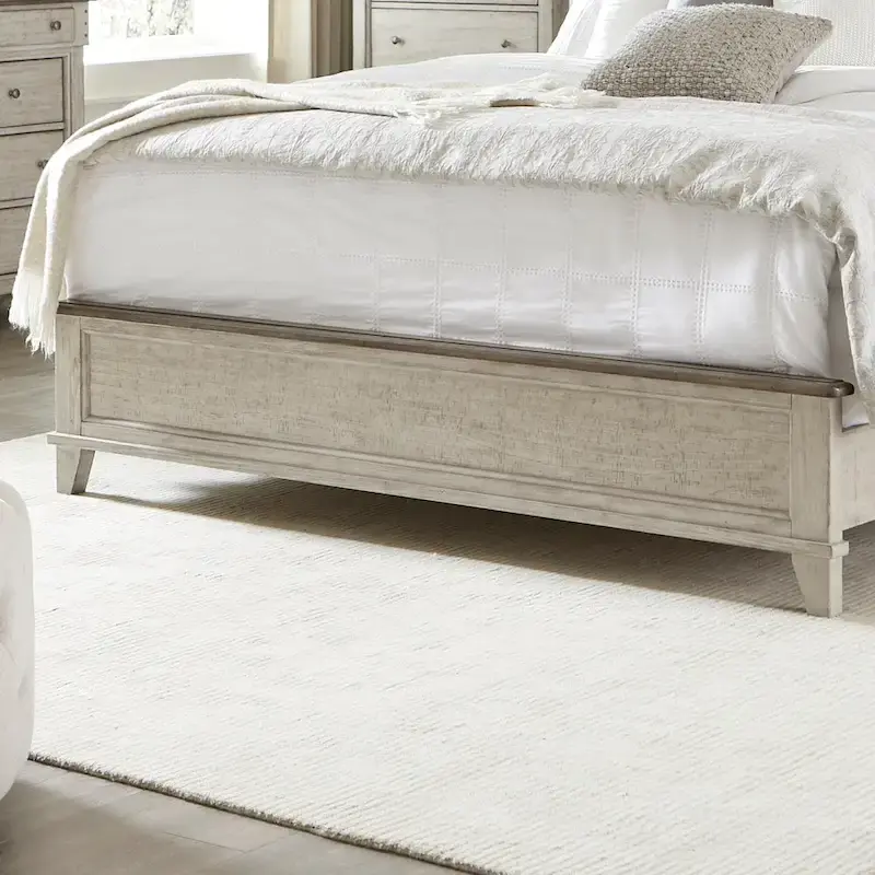 Ivy Hollow Weathered Linen King Mantle Bed