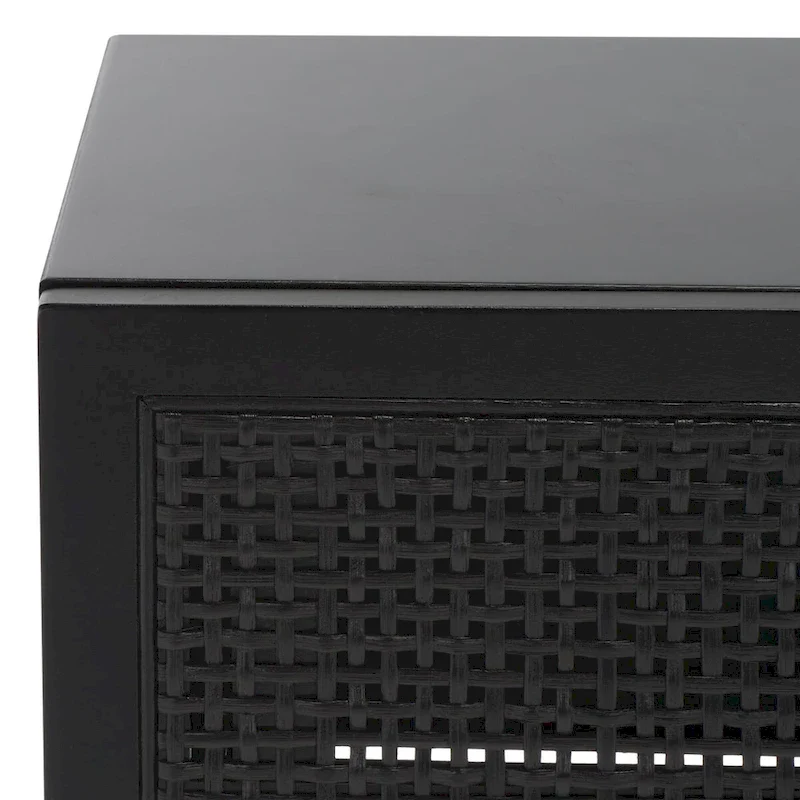 SAFAVIEH Capitola 2-Drawer Rattan Console Table - 42 In. W x 14 In. D x 31 In. H - 42Wx14Dx31H