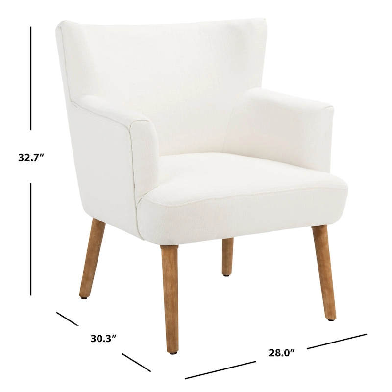 SAFAVIEH Paulina Accent Chair - 28 W x 30.3 L x 32.7 H - 28Wx30Dx33H