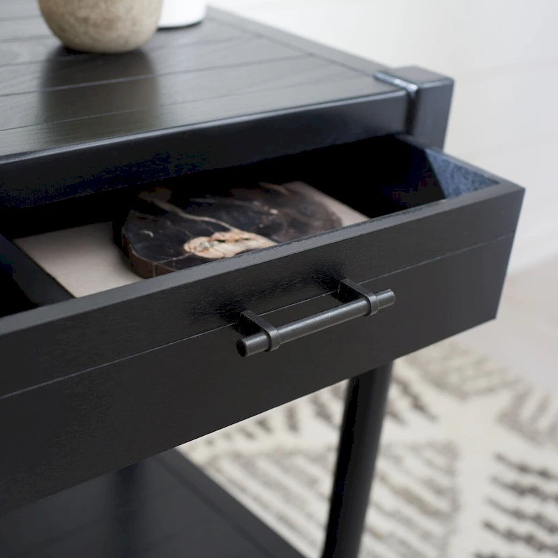 SAFAVIEH Elianne 1-Drawer Accent Table - 19 W x 15.8 L x 26 H - 19Wx16Dx26H