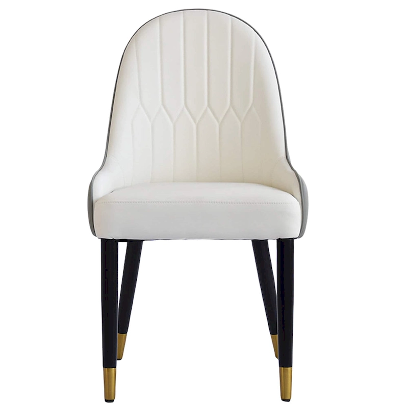 Set of 2 Modern Upholstered PU Leather Dining Chair